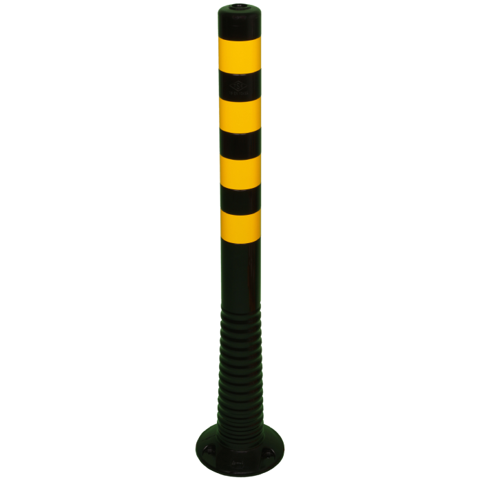 Flexipfosten Schwarz/Gelb, Ø 80mm 