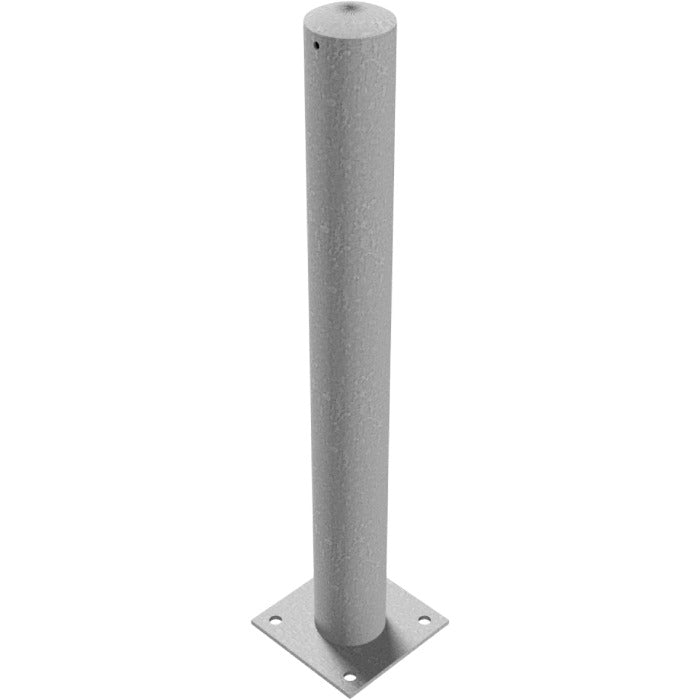 Absperrpfosten Stahlrohr Ø 102 x 2,9 mm ortsfest für Dübelbefestigung 