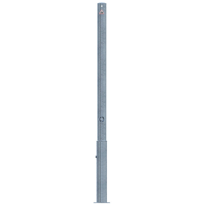 Absperrpfosten Stahlrohr Ø 60 x 2,5 mm herausnehmbar mit Dreikantverschluss 