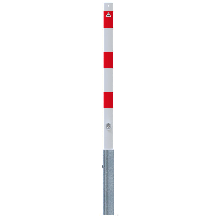 Absperrpfosten Stahlrohr Ø 60 x 2,5 mm herausnehmbar mit Dreikantverschluss 