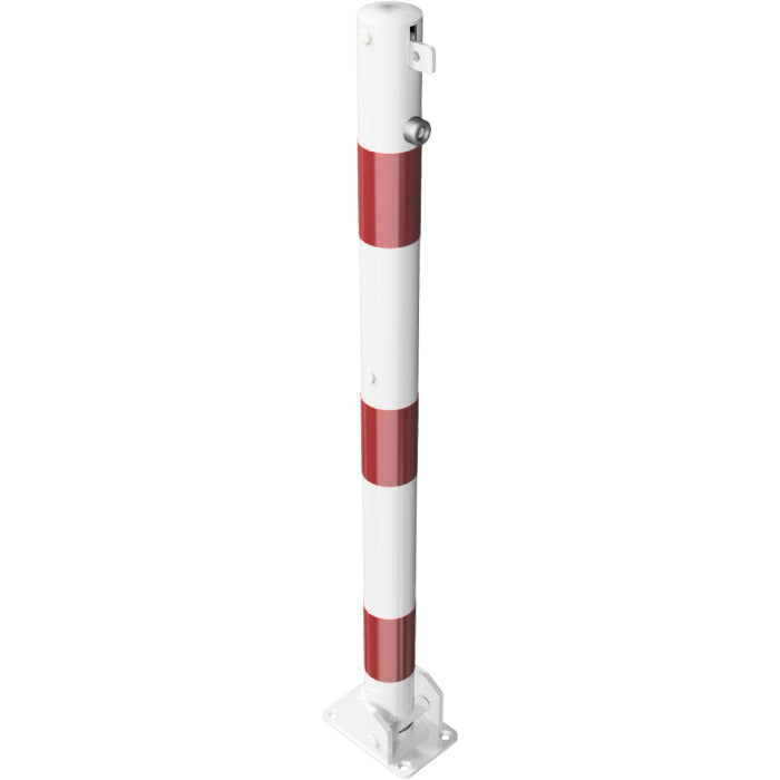 Absperrpfosten Stahlrohr Ø 60 x 2,5 mm umlegbar für Vorhangschloss 
