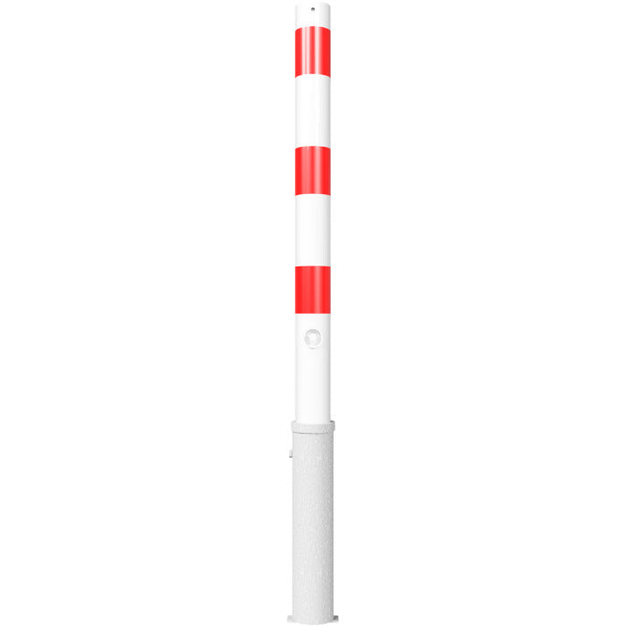 Absperrpfosten Stahlrohr Ø 76 x 2,6 mm herausnehmbar mit Dreikantverschluss 