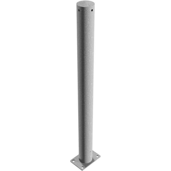 Absperrpfosten Stahlrohr Ø 76 x 2,6 mm ortsfest allseitig bis 30° neigbar 