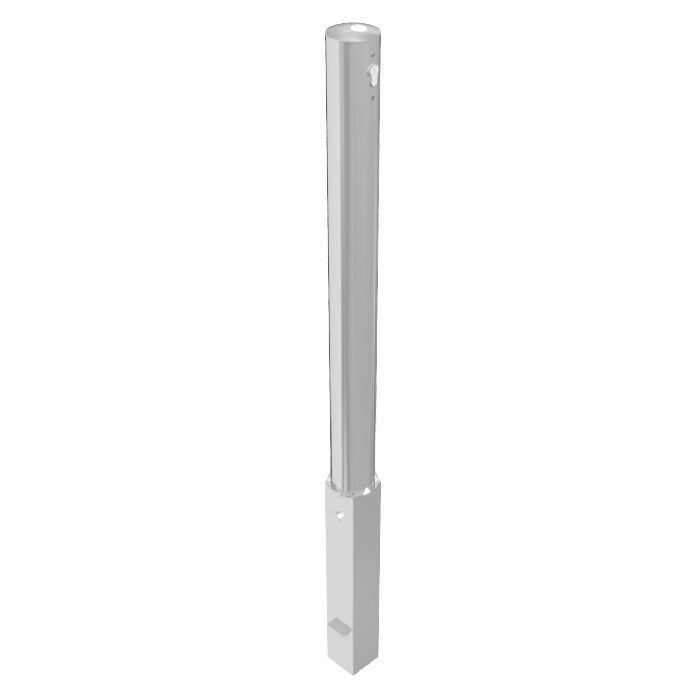 Absperrpfosten Stahlrohr Ø 89 x 2,9 mm herausnehmbar mit Profilzylinder 