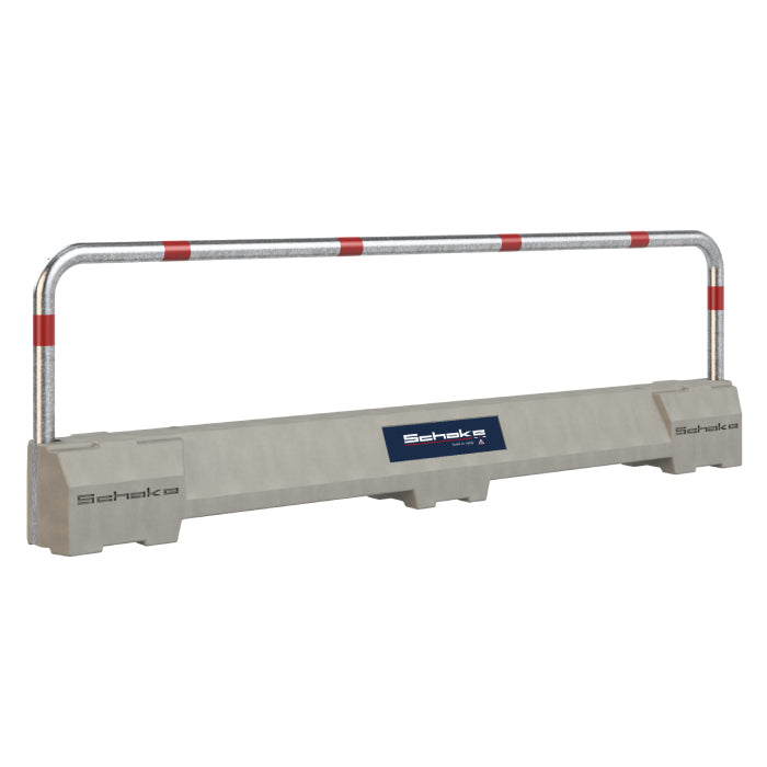 Betonleitschwelle mit Stahlbügel und Kranösen – Länge 3480 mm 