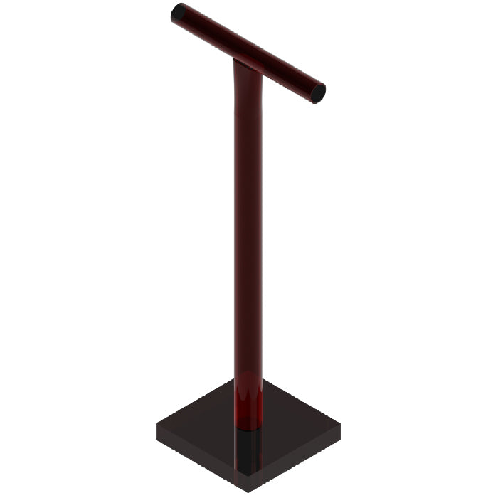 Erd- und Betonstampfer 12 kg – 200x200 mm, S235 JR Stahl, rot lackiert 