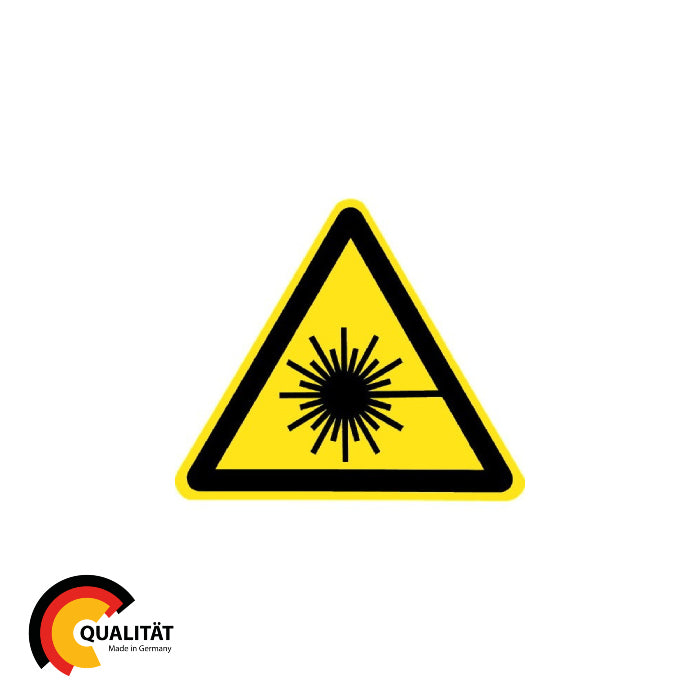 Warnung vor Laserstrahl, W004, DIN EN ISO 70, PVC-hochleistungs Folie 