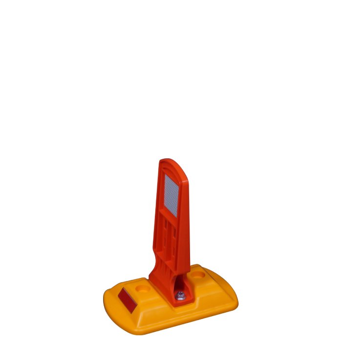Mini Leitschwelle Gelb, mit flexi Sichtzeichen, 260mm x 160mm x 280mm