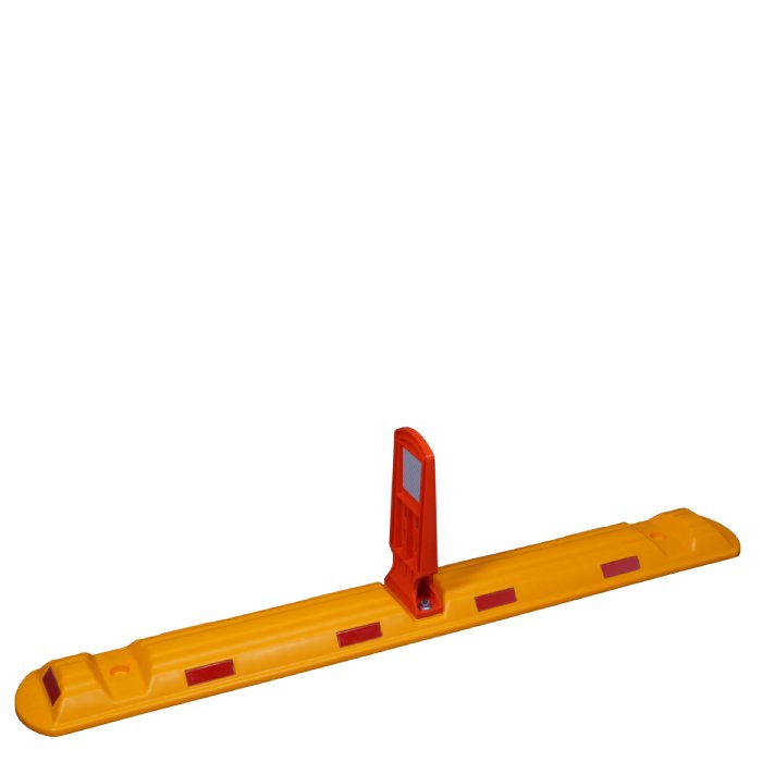 Leitschwelle Gelb mit flexi Bake, 1170mm x 150mm x 280mm