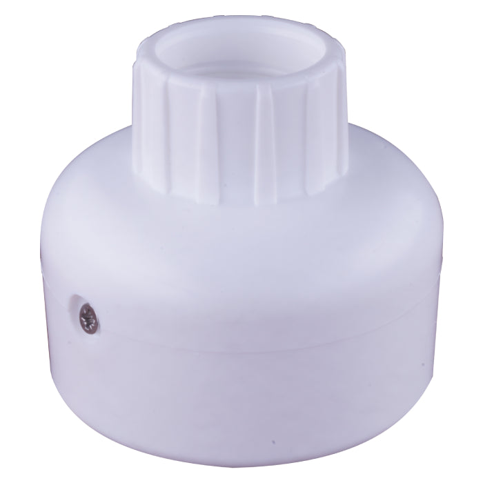 Adapter mit M36 Gewinde für Ø 80mm Flexipfosten, weiß 