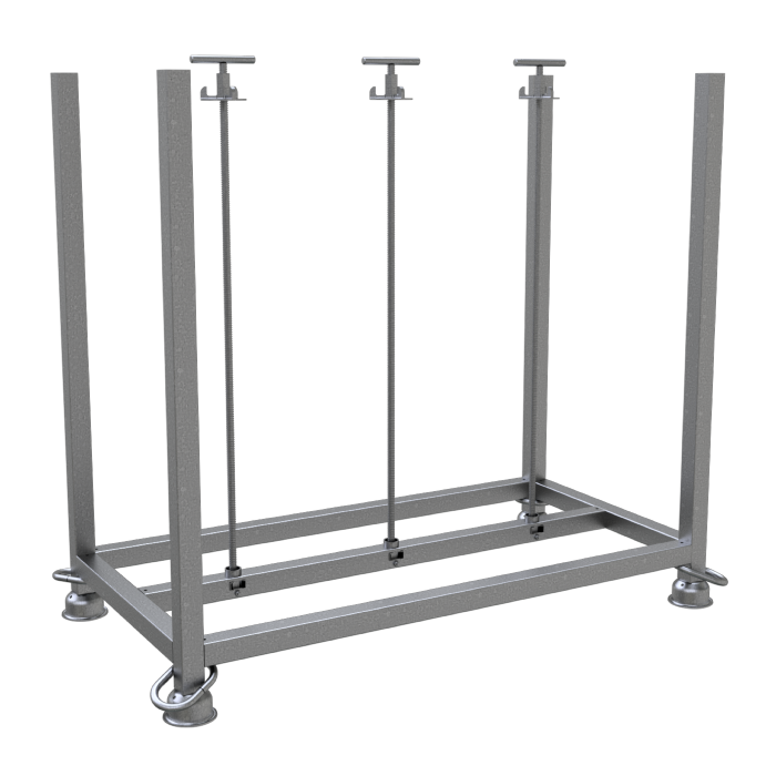 Stapelpalette für 21 / 30 Fußplatten - sicherer Transport & stabile Konstruktion 
