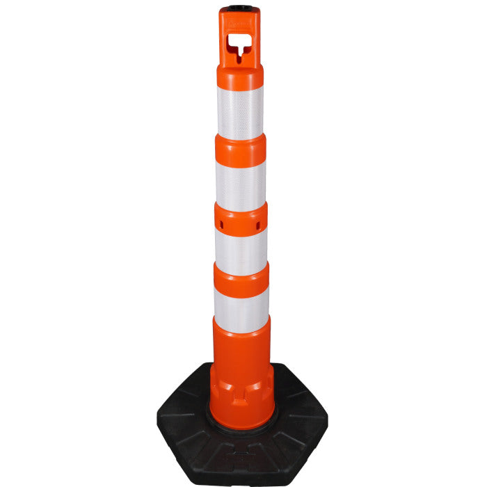 Kettenpfosten GigaMax 1200mm, orange/silber 