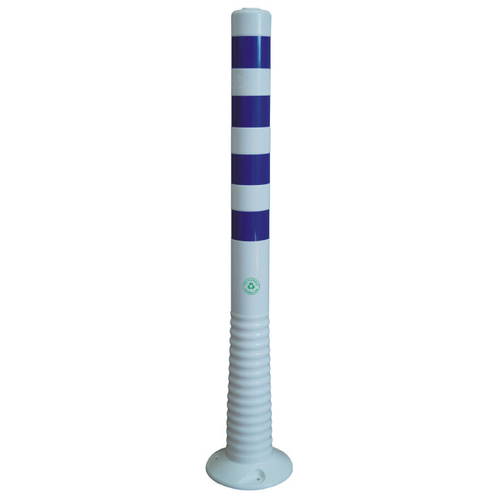 Flexipfosten weiß/blau, Ø 80mm 