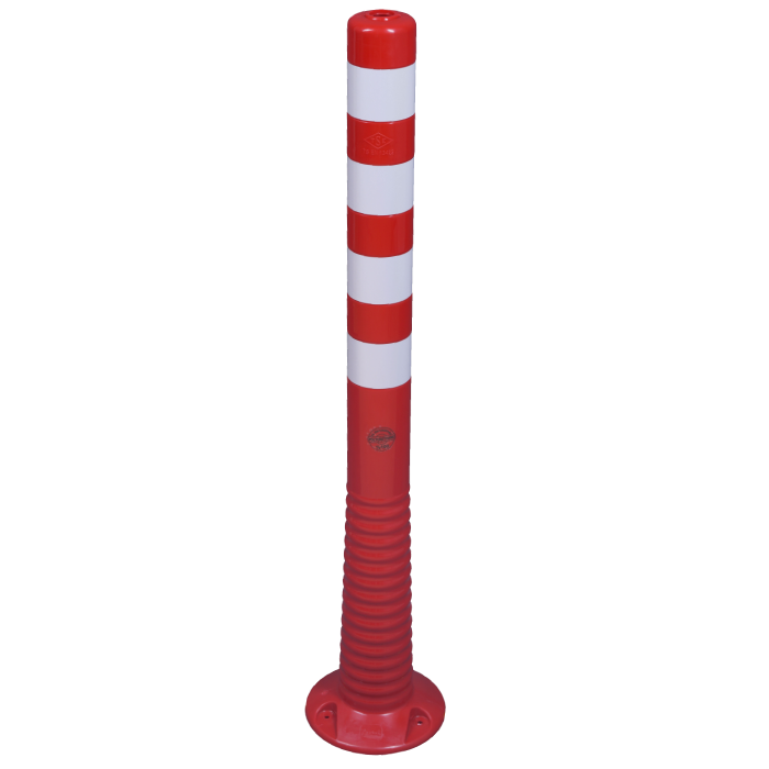 Flexipfosten rot/weiß, Ø 80mm 