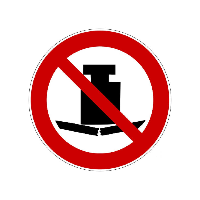 Verbotszeichen "Keine schwere Last" - P012, nach ASR A1.3:2013, DIN EN ISO 7010 