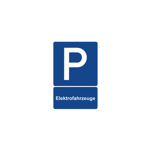 "Parken nur für Elektrofahrzeuge" 