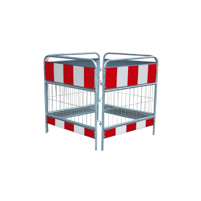 Schachtschutzgitter nach TL – Feuerverzinkt, klappbar, reflektierend 