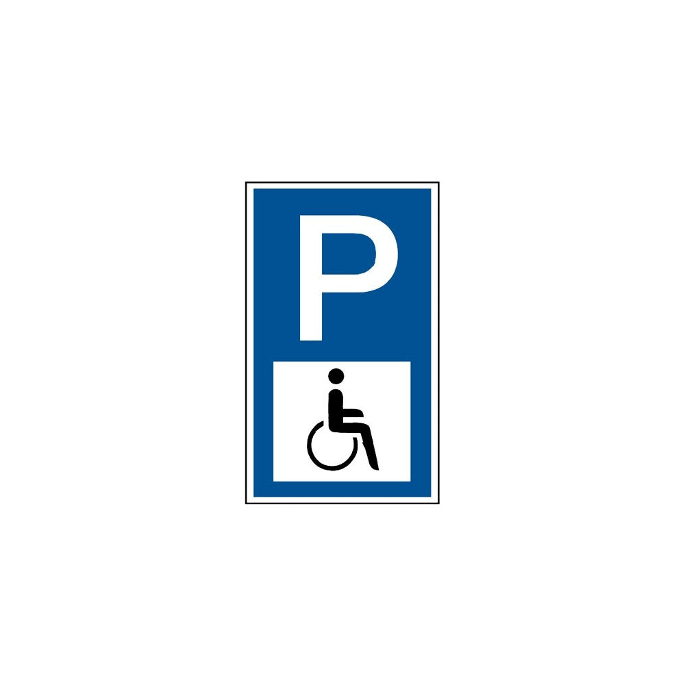 Schild "Behindertenparkplatz", SPEZIAL KUNSTOFF, HOCHLEISTUNGS PVC-FOLIE 