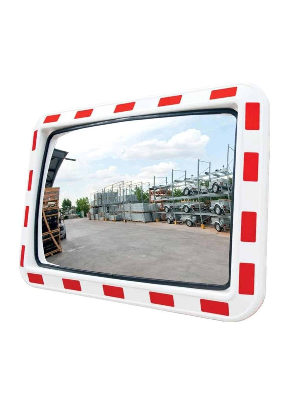 Verkehrsspiegel Rot/Weiß 1140mm x 940mm 